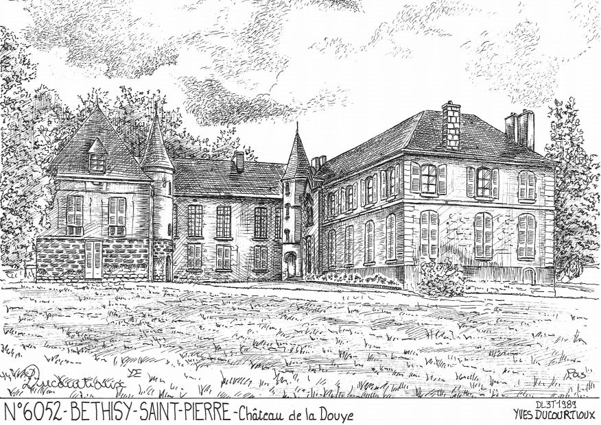 N 60052 - BETHISY ST PIERRE - château de la douye